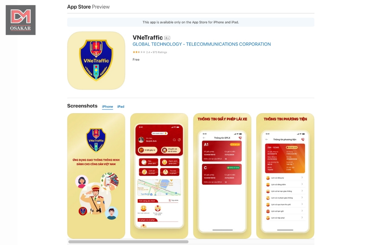 Tra cứu phạt nguội xe máy bằng ứng dụng VNeTraffic