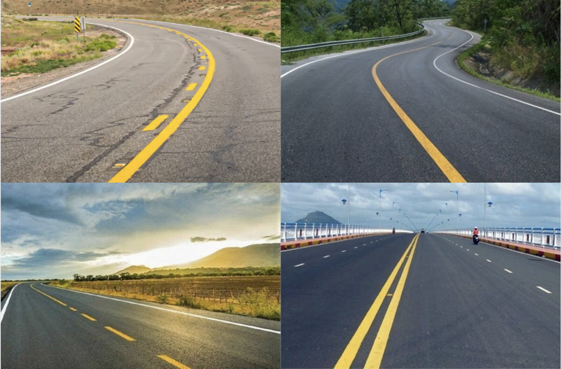 Vạch vàng dùng để phân chia hai chiều xe chạy ngược hướng nhau