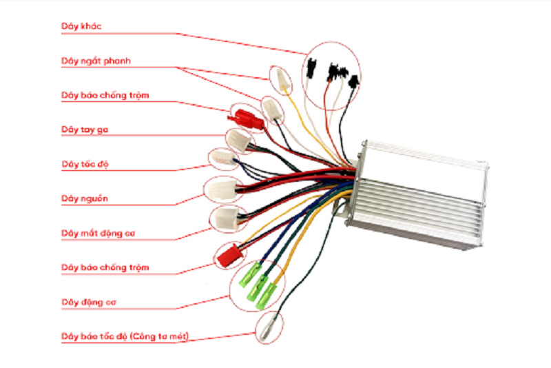 Các màu dây IC xe điện