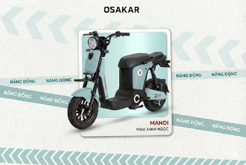 OSAKAR Mandi xanh ngọc sở hữu kiểu dáng năng động, phù hợp nữ sinh cá tính