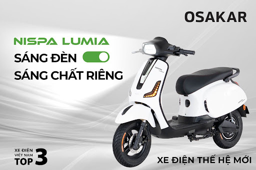 Xe điện Nispa của OSAKAR Việt Nam sở hữu thiết kế tân cổ điển lấy cảm hứng từ dáng Vespa huyền thoại cùng nhiều tính năng mới 