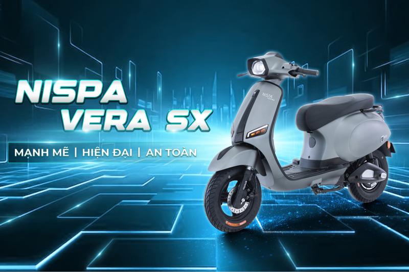 Nispa Vera SX thu hút ánh nhìn với phong cách cá tính cùng công nghệ chiếu sáng hiện đại