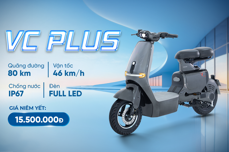 OSAKAR VC PLUS màu xám - Thiết kế độc đáo cho hành trình năng động