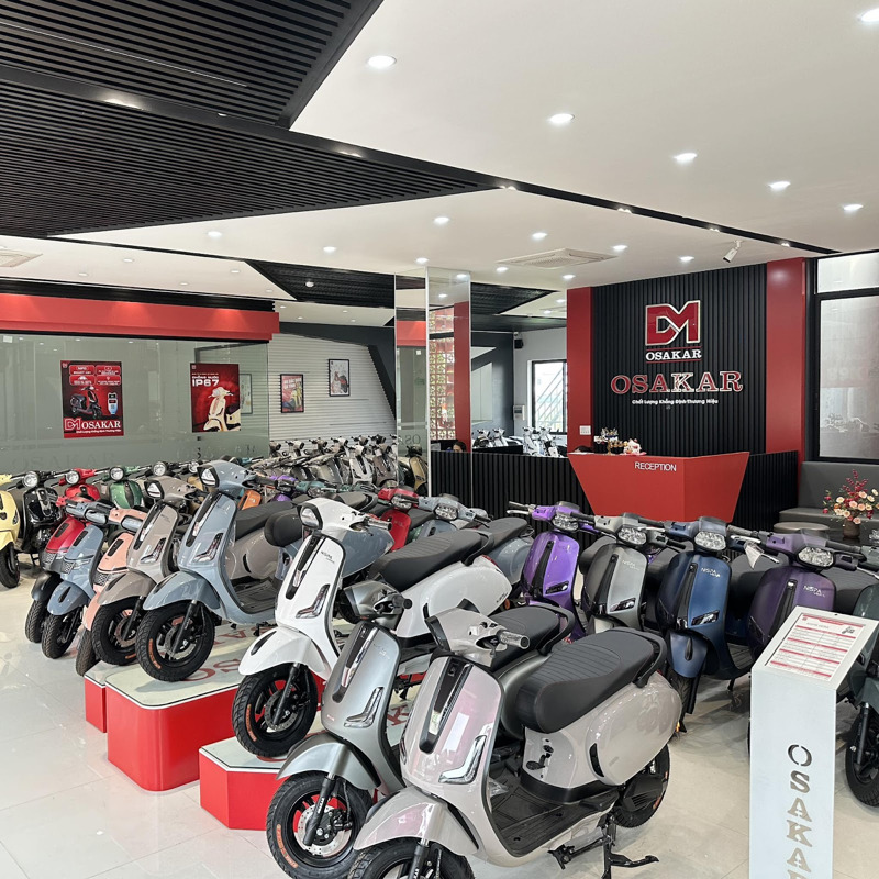 OSAKAR tự hào sở hữu những mẫu xe máy điện màu xanh lá cây thời thượng và hợp xu hướng 