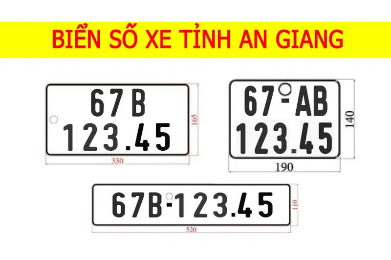 Biển số xe An Giang hiện nay áp dụng cả hai mã vùng 67 và 68 để đồng bộ dữ liệu quản lý