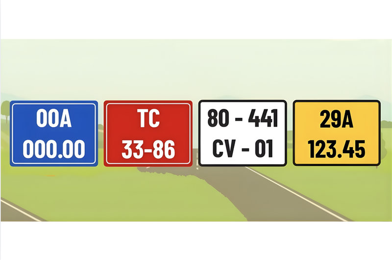Quy định về màu sắc biển số xe Đà Nẵng 