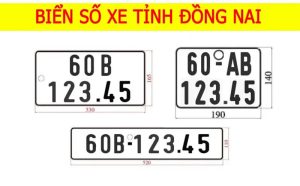 Quy định về kích thước biển số xe hiện nay