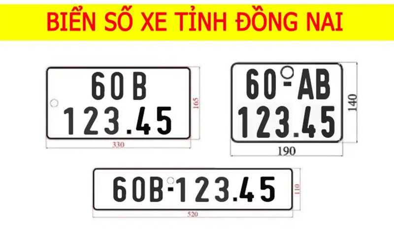 Quy định về kích thước biển số xe hiện nay