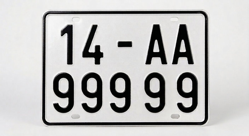 Biển số định danh 2 chữ cái không phân biệt theo vùng miền hay loại phương tiện
