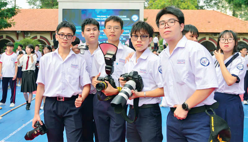 Trường THPT Marie Curie sở hữu không gian kiến trúc hiện đại cùng môi trường giáo dục chuyên môn đa nền tảng