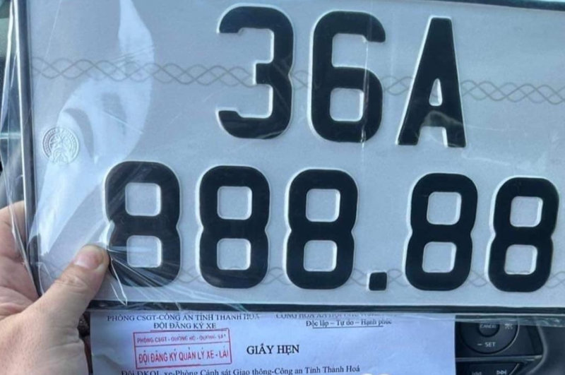 Các biển số đẹp có thể được mang ra đấu giá