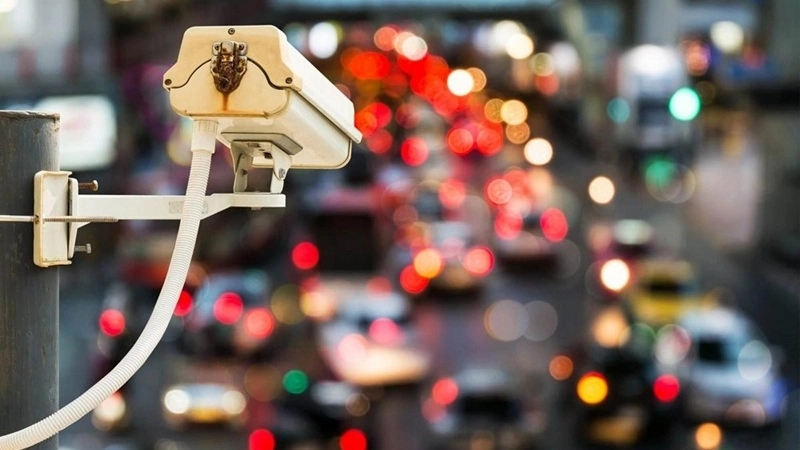 Ngã tư trung tâm TP Đông Hà được trang bị hệ thống camera hiện đại nhất để đảm bảo an toàn giao thông tại khu vực đông dân cư 