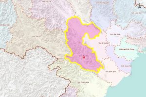 Bản đồ tỉnh Phú Thọ sau khi sáp nhập với Vĩnh Phúc và Hòa Bình