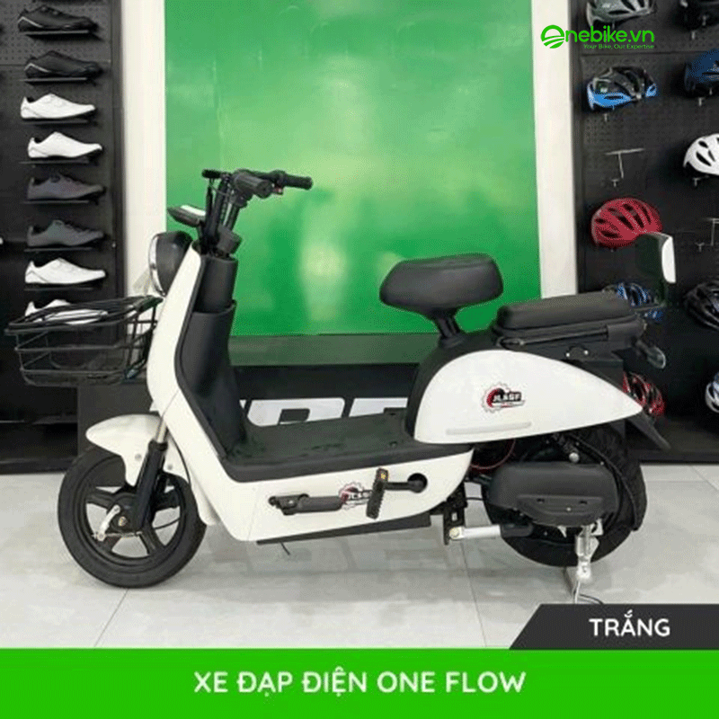 Xe điện giá rẻ cho học sinh One Flow màu trắng