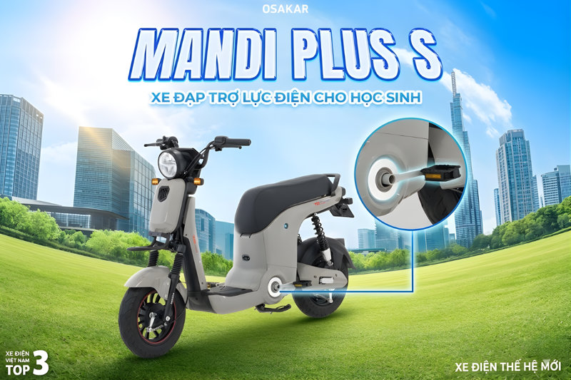 Xe đạp trợ lực điện OSAKAR - Giải pháp an toàn cho học sinh