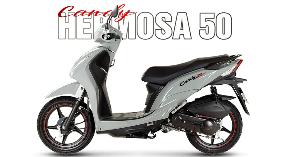 Kymco Candy Hermosa 50cc khoe trọn vóc dáng thanh lịch, sang trọng tựa như một mẫu xe tay ga cao cấp.