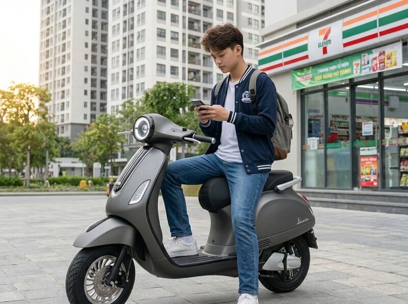 DK Roma Lite dự kiến sớm sẽ trở thành trào lưu trong dòng xe máy điện cho học sinh cấp 3 nam nhờ thiết kế nam tính