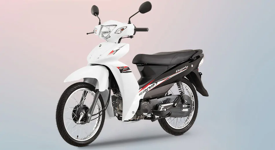 SYM Elegant Sport 50cc tự tin khoe dáng thể thao cùng khả năng tiết kiệm nhiên liệu vượt trội.