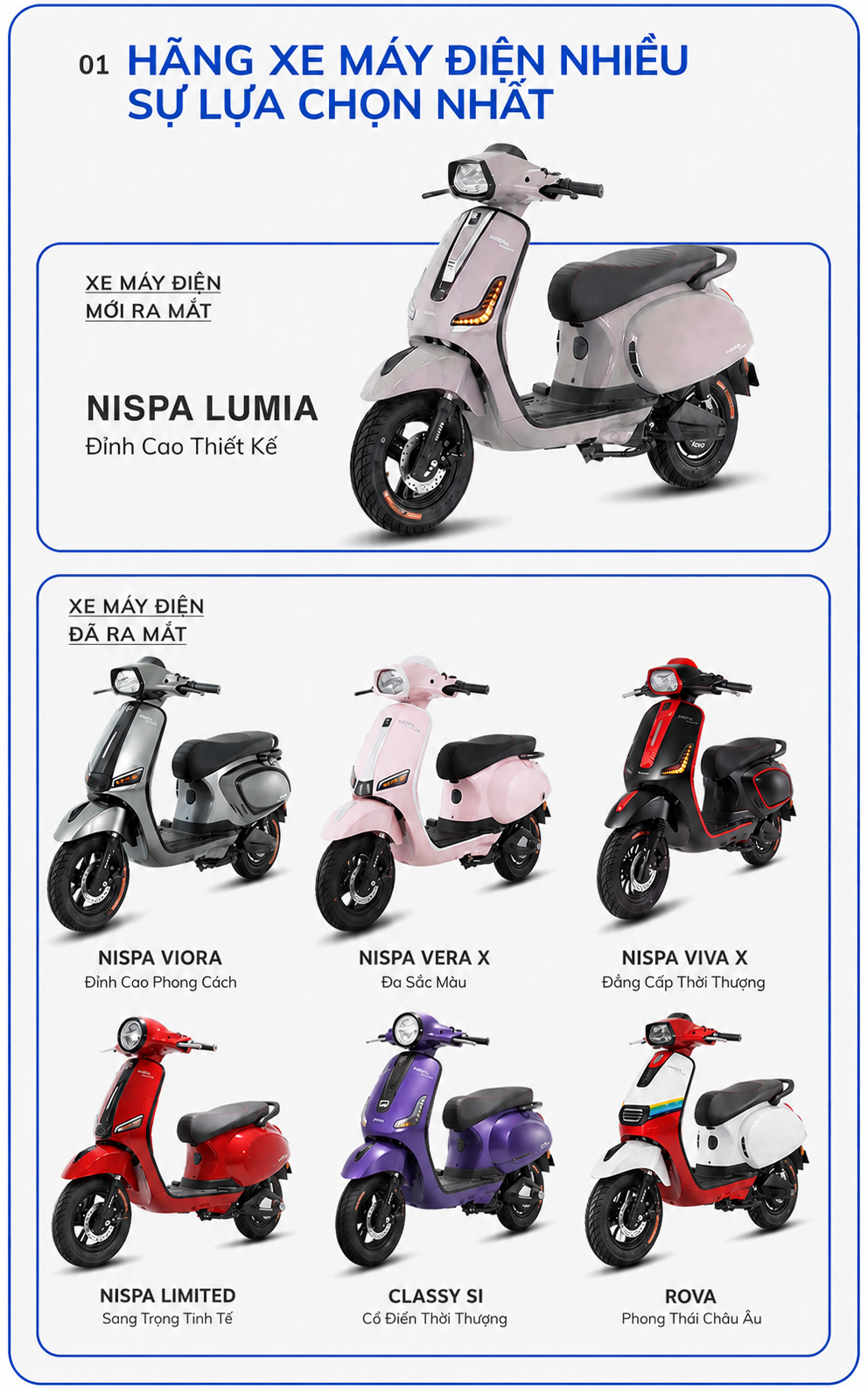 Các mẫu xe máy điện nam mạnh mẽ, phóng khoáng từ thương hiệu OSAKAR