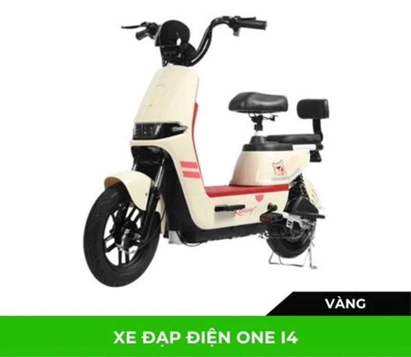 Xe đạp điện One I4 – Kết cấu công thái học tối giản trọng lượng, giúp học sinh dễ dàng dắt và quay xe trong bãi đỗ chật hẹp.