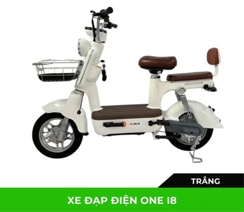 Xe đạp điện One I8 – Kiểu dáng dáng năng động kết hợp lốp bản dày đầm chắc, di chuyển êm ái trên đường gồ ghề.