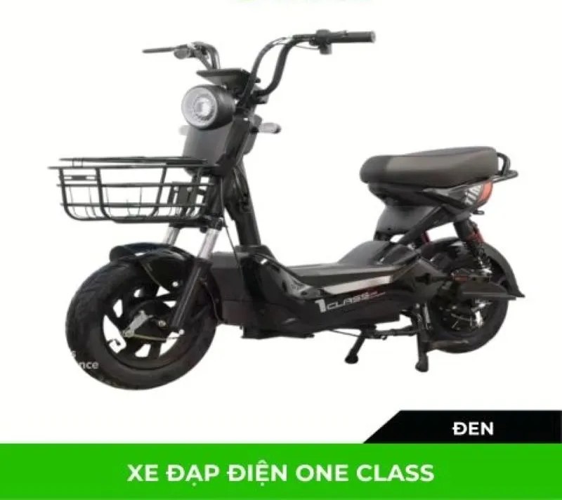 Xe đạp điện One Class – Đường nét bo vuốt sang trọng, lịch sự, phù hợp cho cả học sinh, sinh viên và người đi làm.