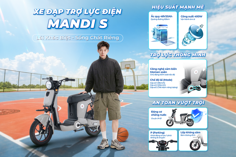 OSAKAR Mandi S là lựa chọn lý tưởng cho người dùng muốn kết hợp tập luyện sức khỏe và di chuyển tiện lợi