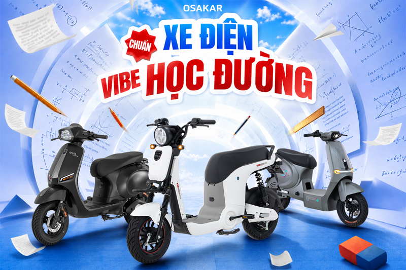 Dòng sản phẩm xe điện OSAKAR là giải pháp di chuyển xanh lý tưởng cho người dân Hà Nội trong lộ trình cấm xe xăng 2026