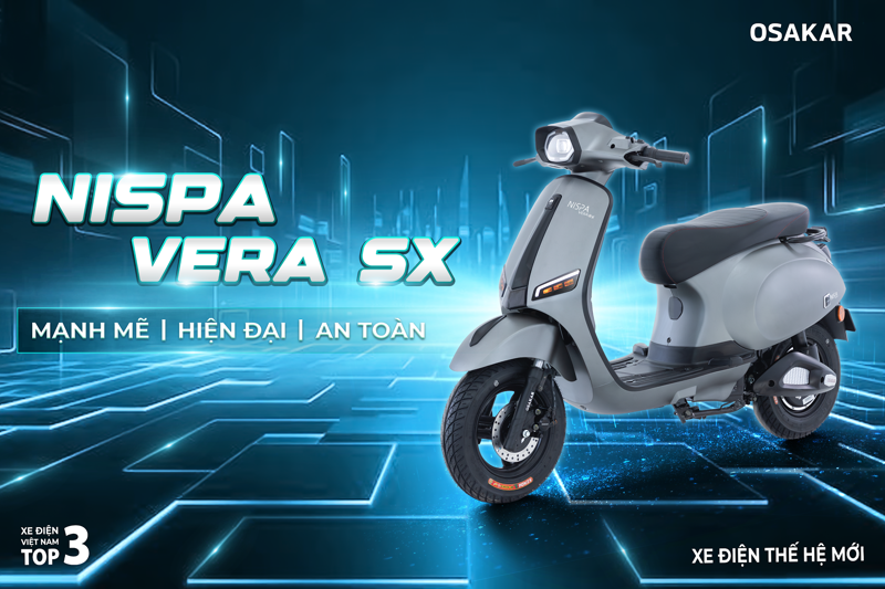 OSAKAR là thương hiệu xe máy điện phát triển mạnh tại Việt Nam, mang đến giải pháp di chuyển hiện đại thay thế xe xăng truyền thống