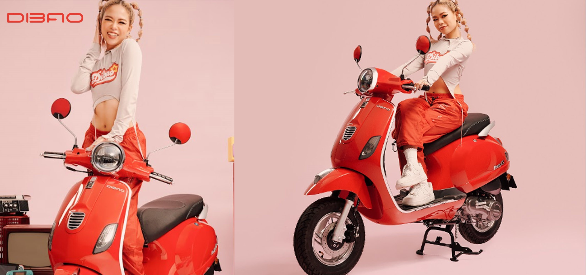Xe máy 50ccc Dibao Pansy SX thanh lịch cho phái đẹp