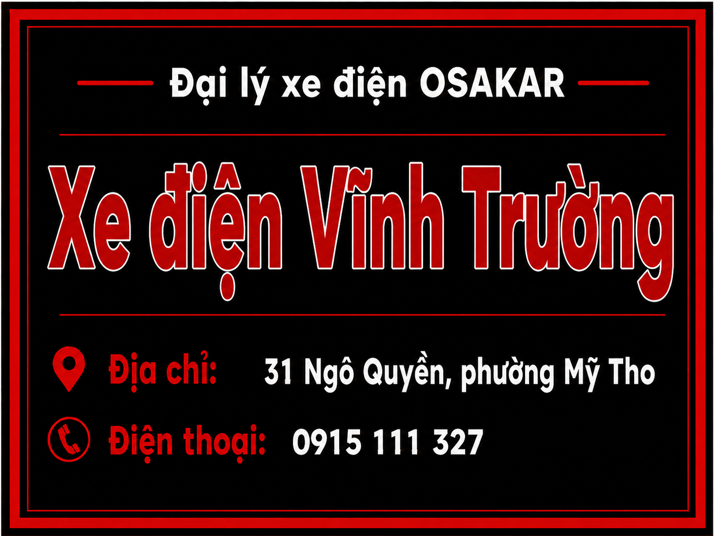 Cửa hàng xe điện Vĩnh Trường.
