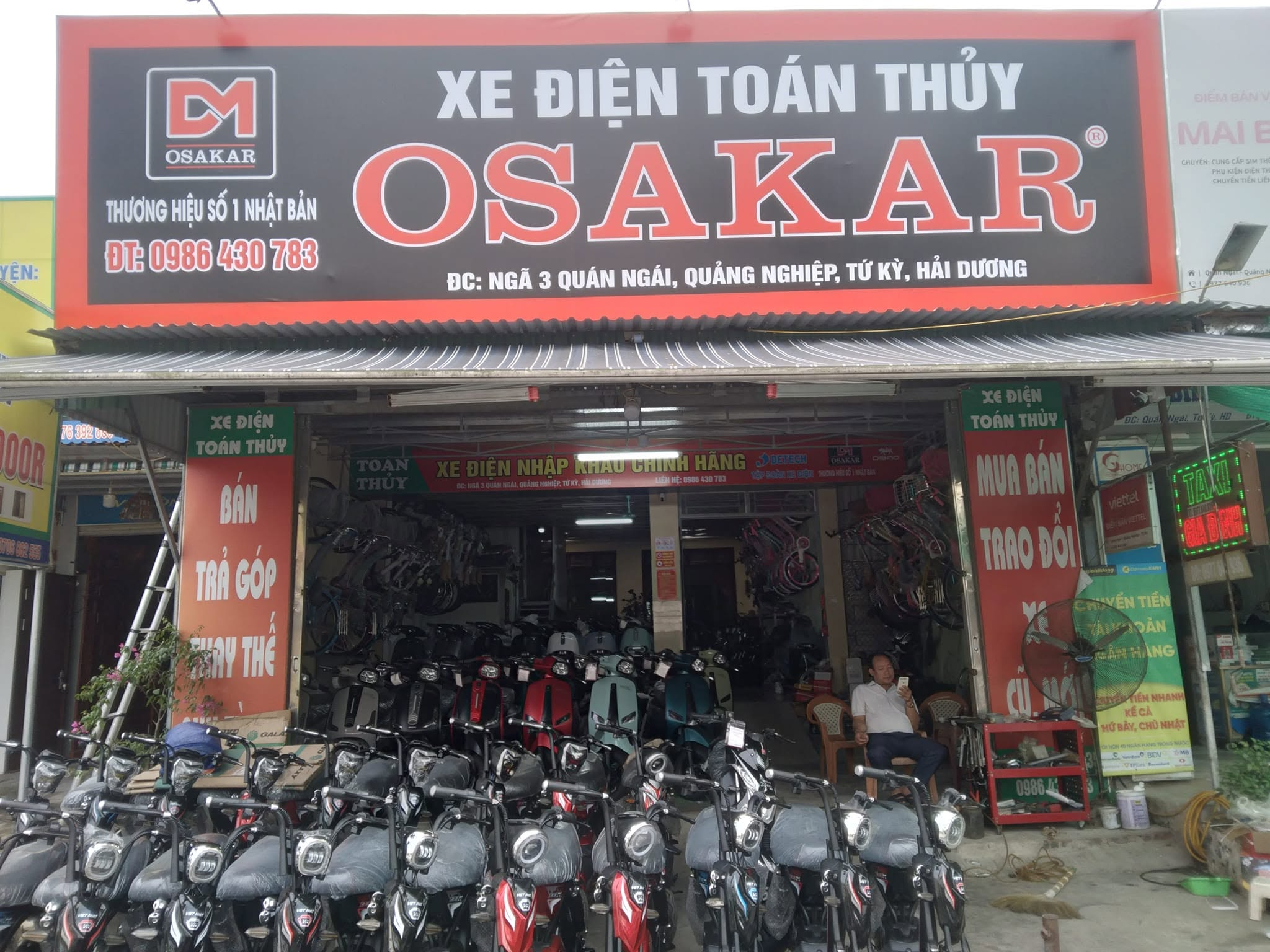 Đại lý ủy quyền Toán Thủy tại khu vực Hải Dương cũ.