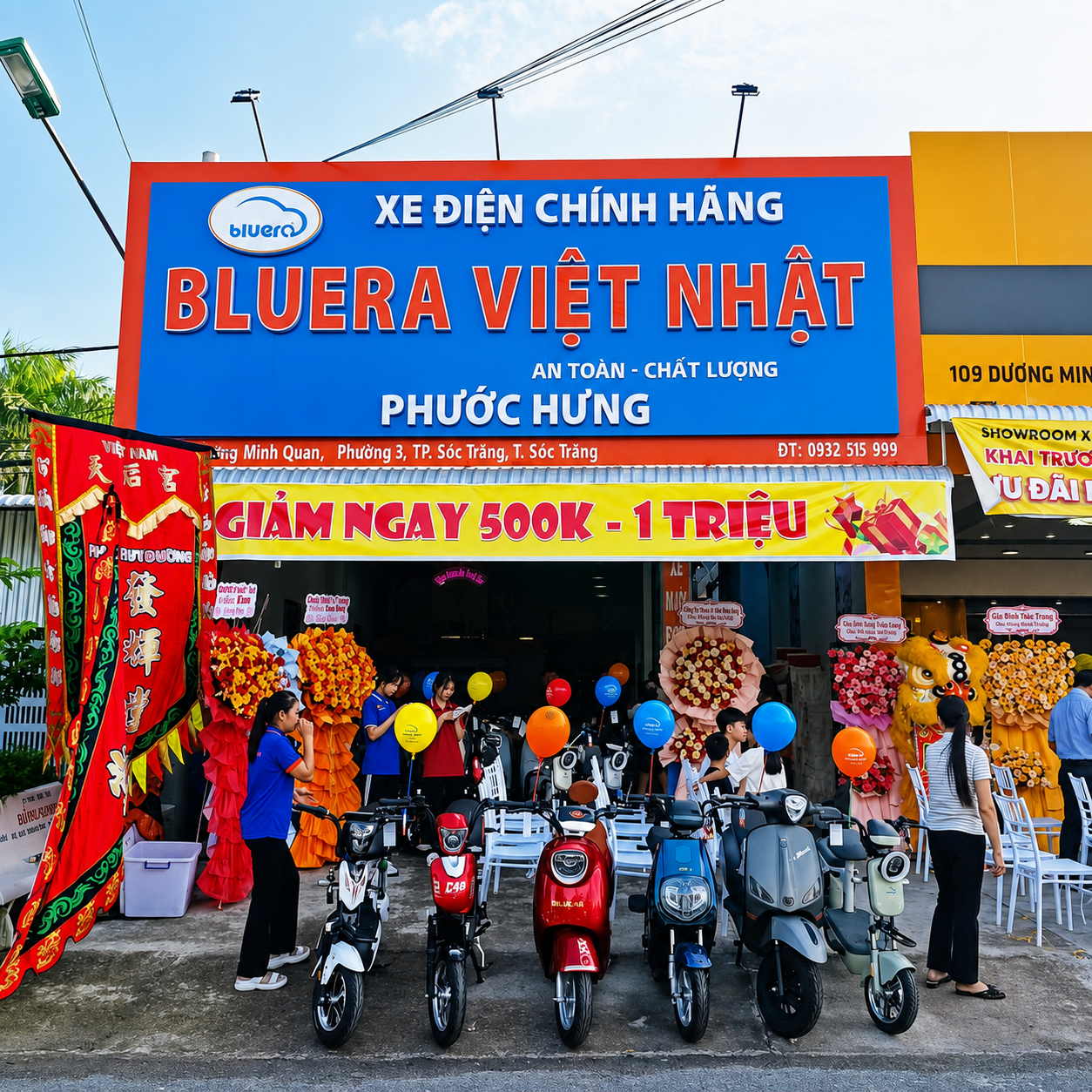 Đại lý Bluera Việt Nhật Phước Hưng chuyên cung cấp dòng xe điện công nghệ bền bỉ, chống nước tốt.