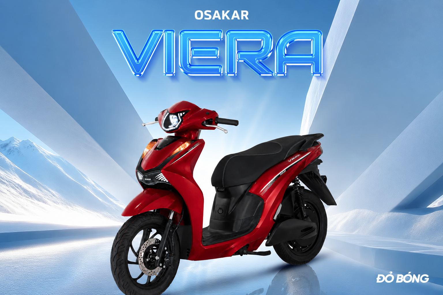 OSAKAR Viera màu đỏ là sự kết hợp giữa vẻ ngoài hoàn mỹ và công nghệ vận hành thông minh