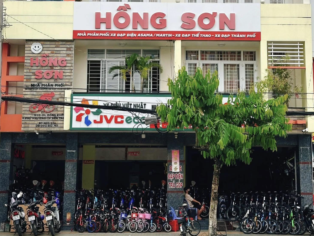 Cửa hàng xe điện Hồng Sơn tại Bến Tre.