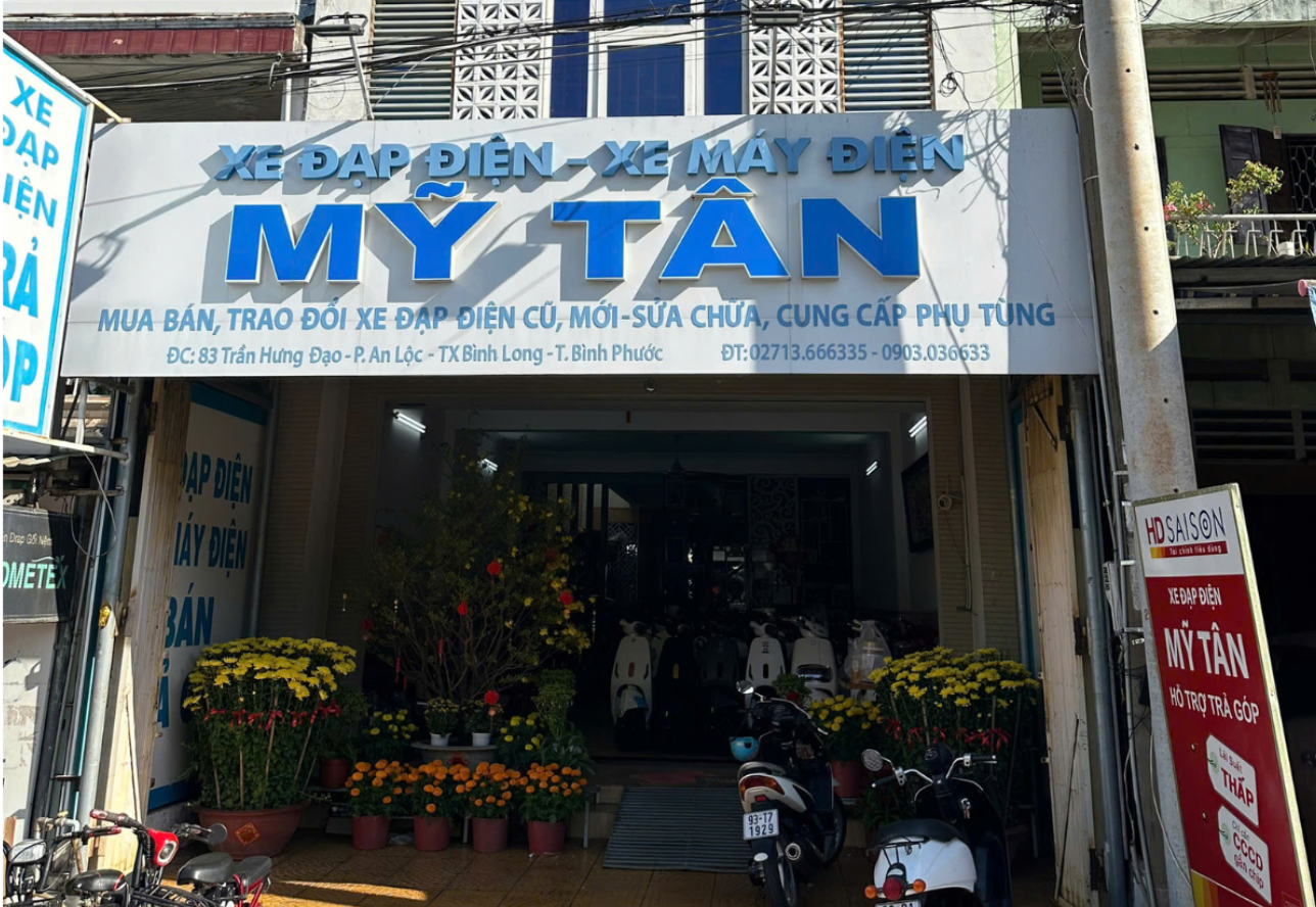 Cửa hàng xe điện Mỹ Tân.