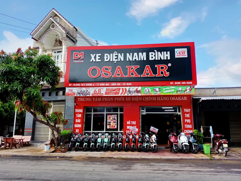 Cửa hàng xe điện Nam Bình hợp tác phân phối nhiều hãng xe điện uy tín, trong đó có OSAKAR