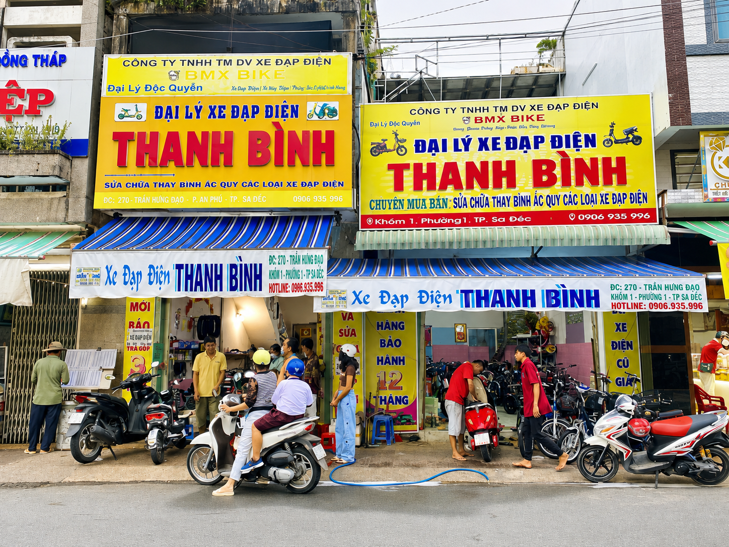 Cửa hàng xe điện Thanh Bình.