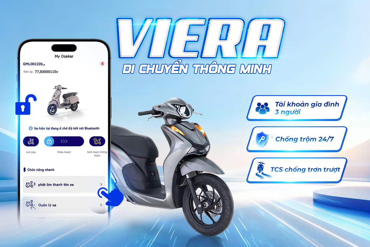 OSAKAR cung cấp đa dạng mẫu xe điện với nhiều tính năng thông tin, an toàn, phù hợp với học sinh, sinh viên và giới trẻ nói chung.