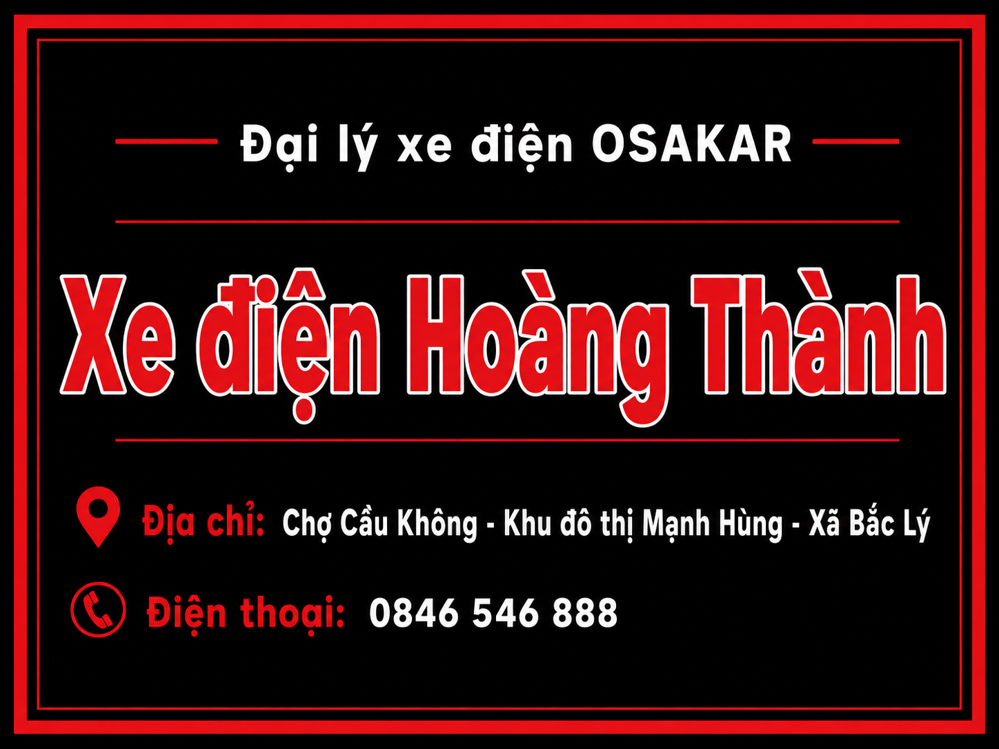 Cửa hàng xe điện Hoàng Thành.