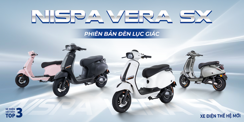Xe máy điện OSAKAR Nispa Vera hiện đại với nhiều tính năng an toàn