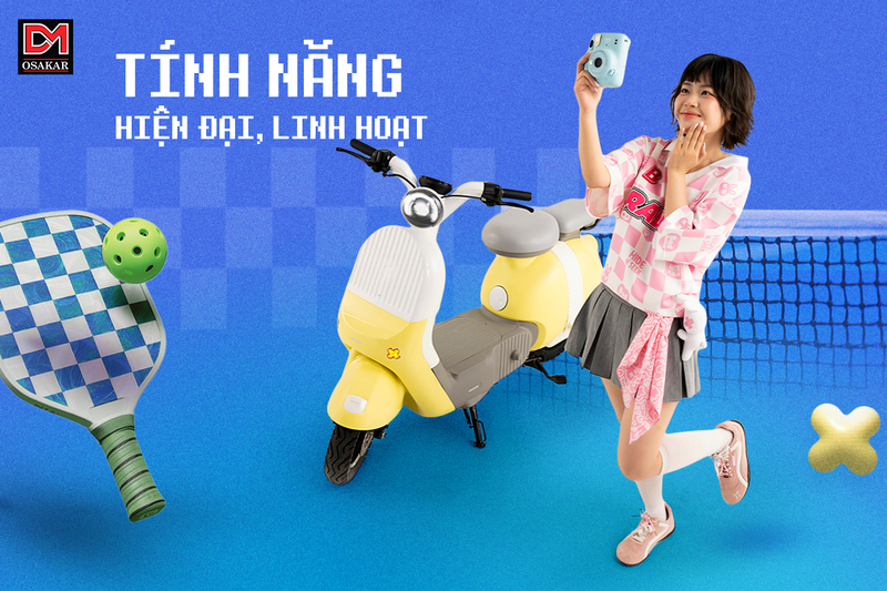 Mẫu xe OSAKAR MOMO với phong cách thiết kế trẻ trung, năng động