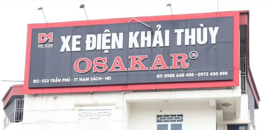 Cửa hàng xe điện Khải Thùy tại khu vực Hải Dương cũ.