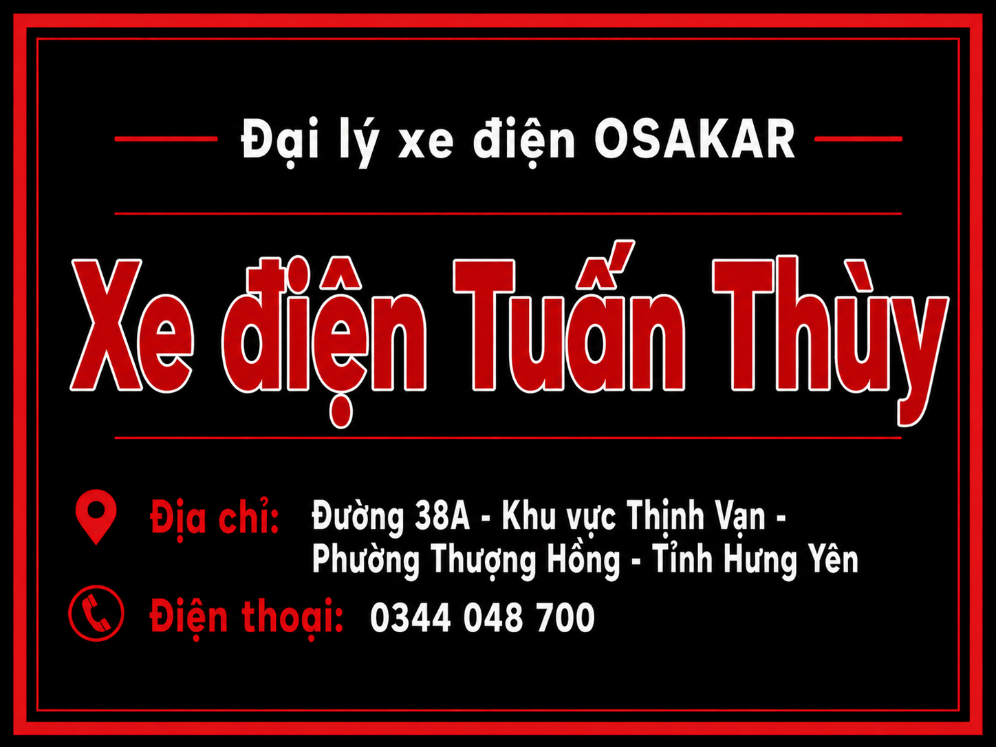 Cửa hàng xe điện Tuấn Thùy.