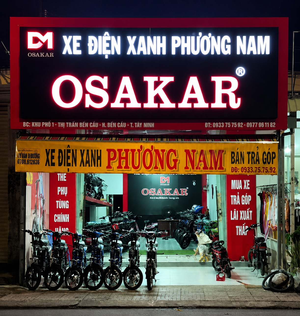 Cửa hàng xe điện Xanh Phương Nam.