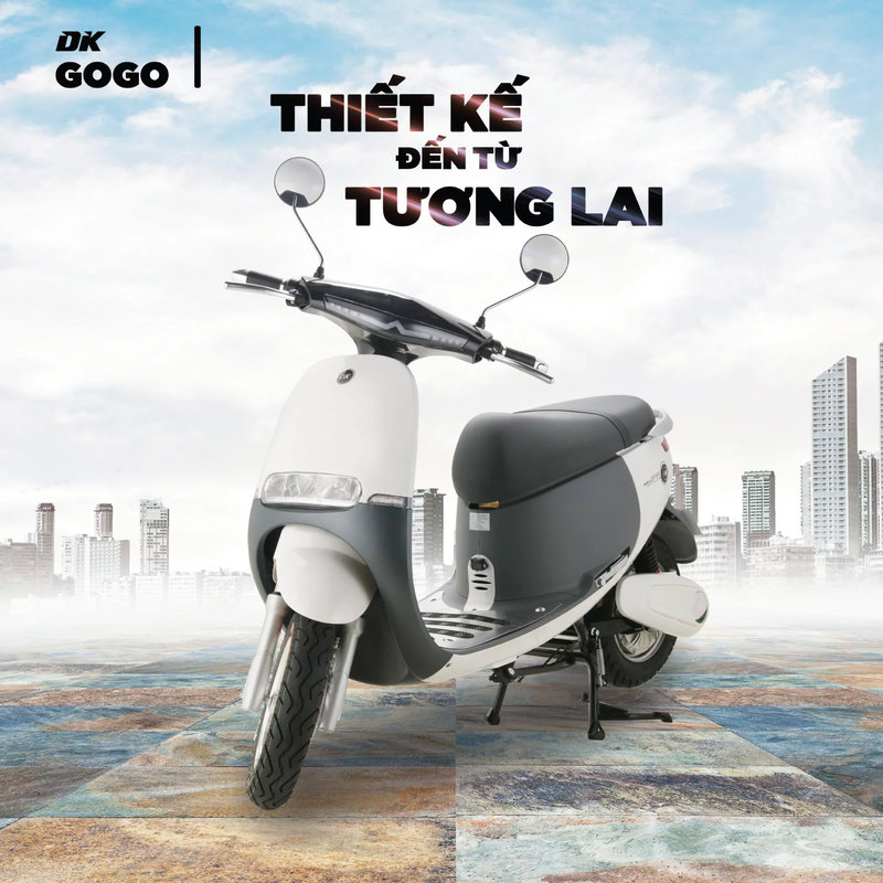 Xe điện cho học sinh cấp 3 nam DK Gogo New nổi bật với cốp 25 lít, phanh đĩa hai bánh và chuẩn chống nước IP67 