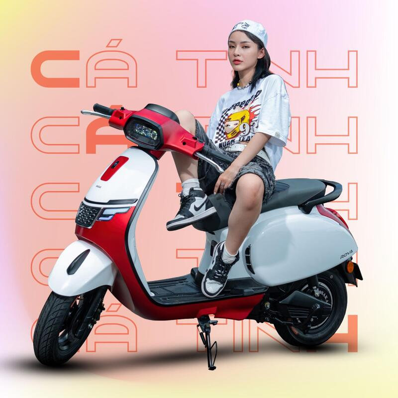 Xe máy điện cho học sinh cấp 3 OSAKAR Rova nổi bật với màu sắc cá tính
