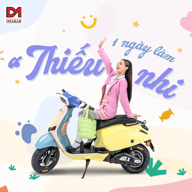 Dáng xe thời trang giúp OSAKAR Nispa Vera X trở thành xe điện cho học sinh cấp 3 nữ dễ sử dụng và tôn dáng 