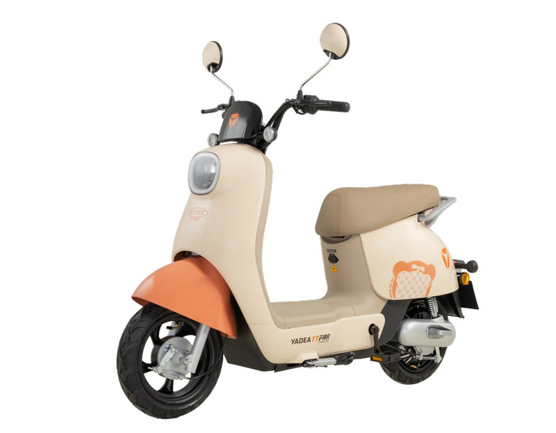 Yadea i-Cute - xe máy điện cho học sinh cấp 3 có kiểu dáng bo tròn cùng bảng màu pastel