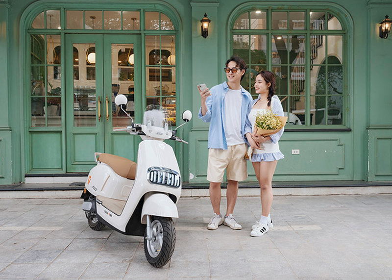 Yadea Ossy là xe máy điện đẹp cho nữ với thiết kế cổ điển 